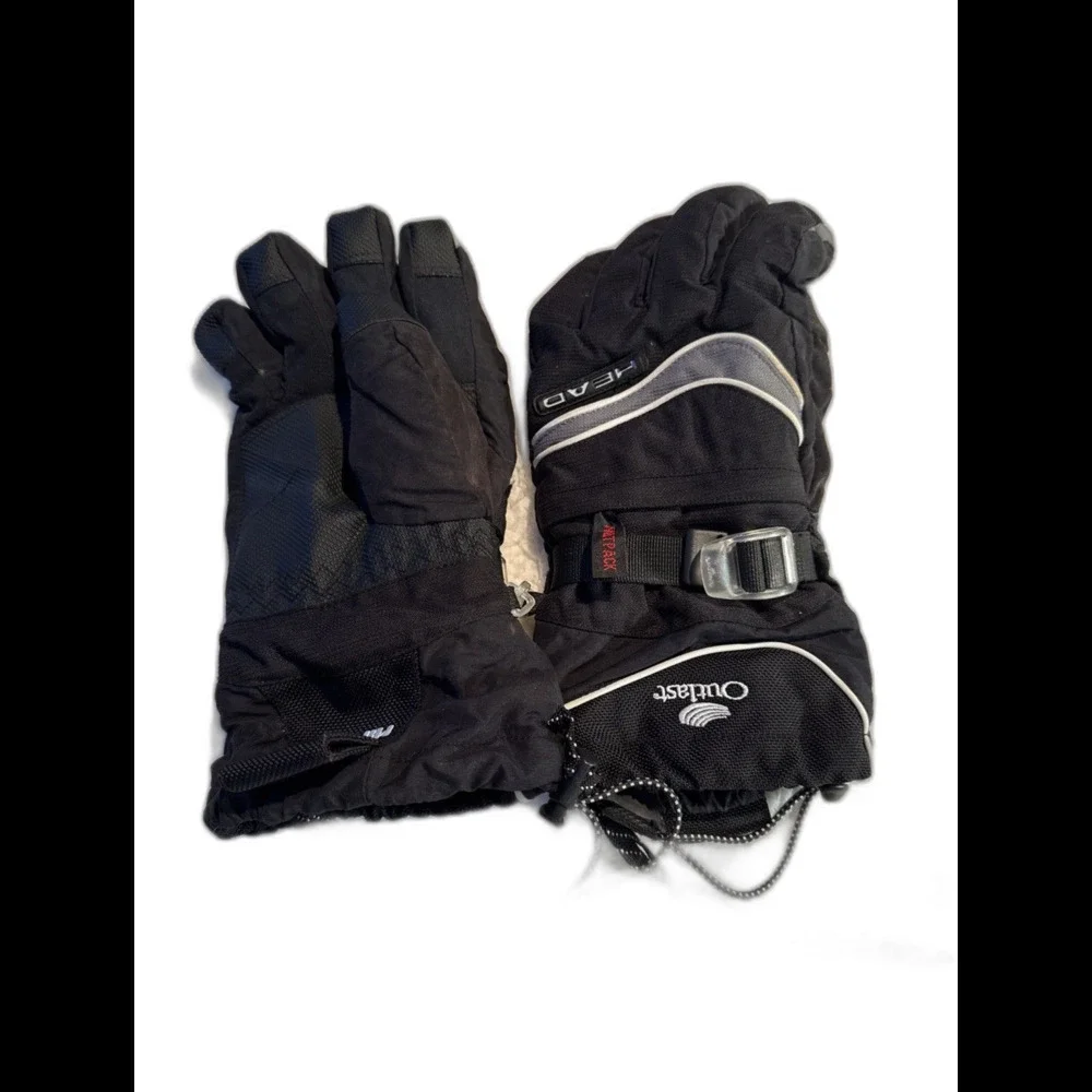 HEAD HIPORA Outlast WATERPROOF  SKI‎ SNOWBOARD GLOVES w/ZIP POCKET Sz-small